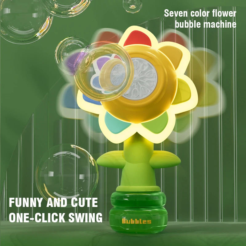 Automatic Dancing Sunflower Bubble Machine