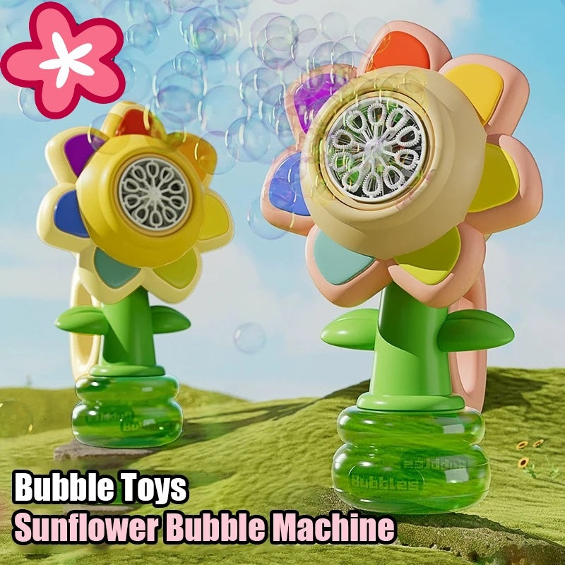 Automatic Dancing Sunflower Bubble Machine