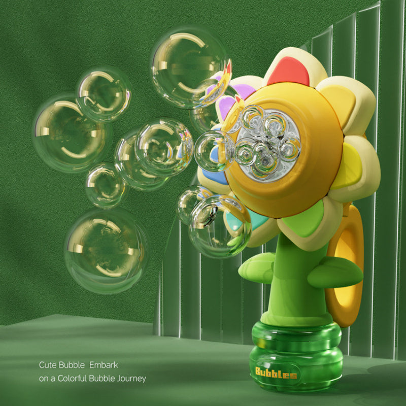 Automatic Dancing Sunflower Bubble Machine