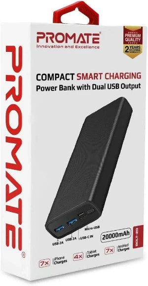 20000mAH Promate Power Bank Portable Charger