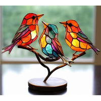 Thumbnail for Stained Birds On Branch Decor