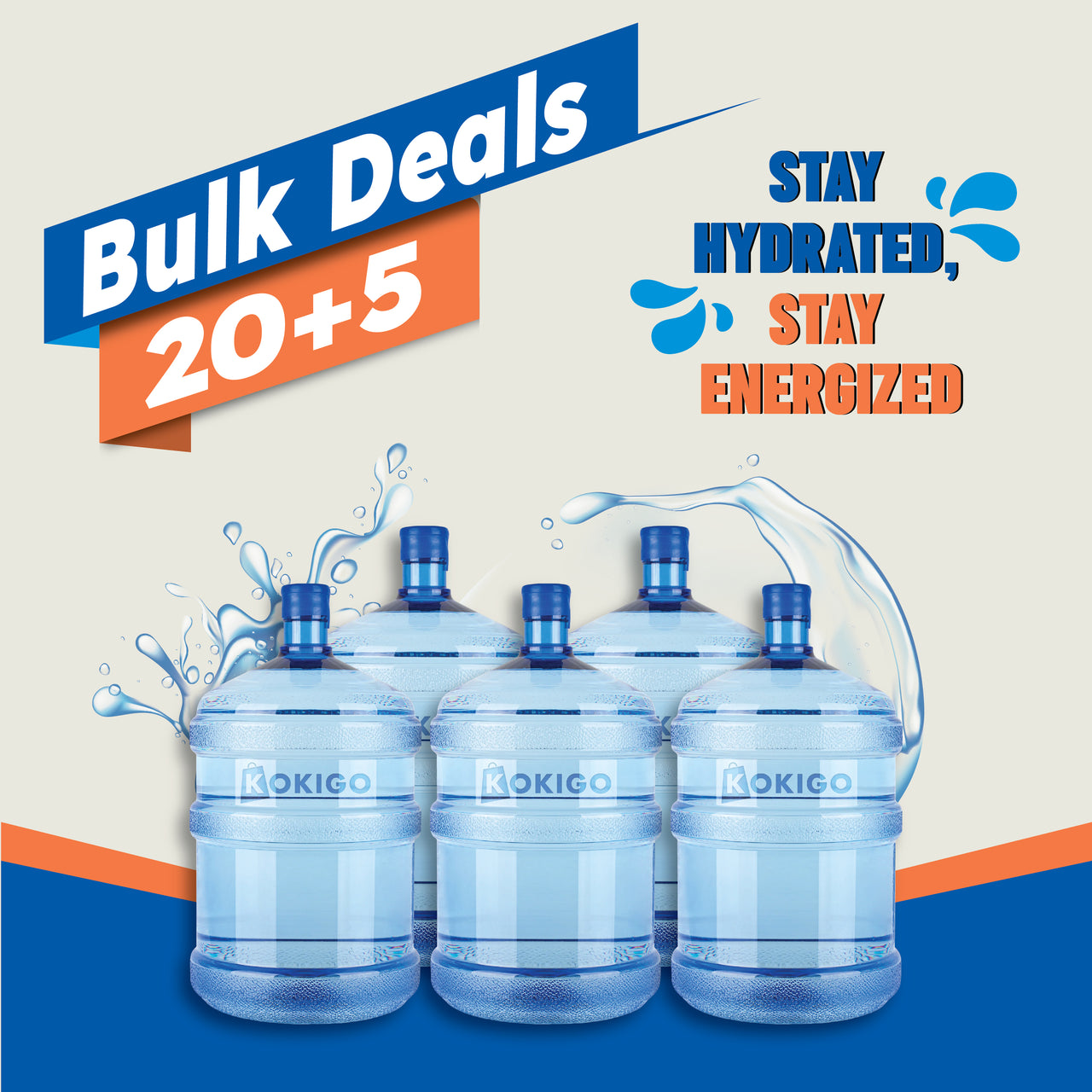 SkyBlue Dews 5 Galloon Bottle Subscription (20 + 5 FREE)