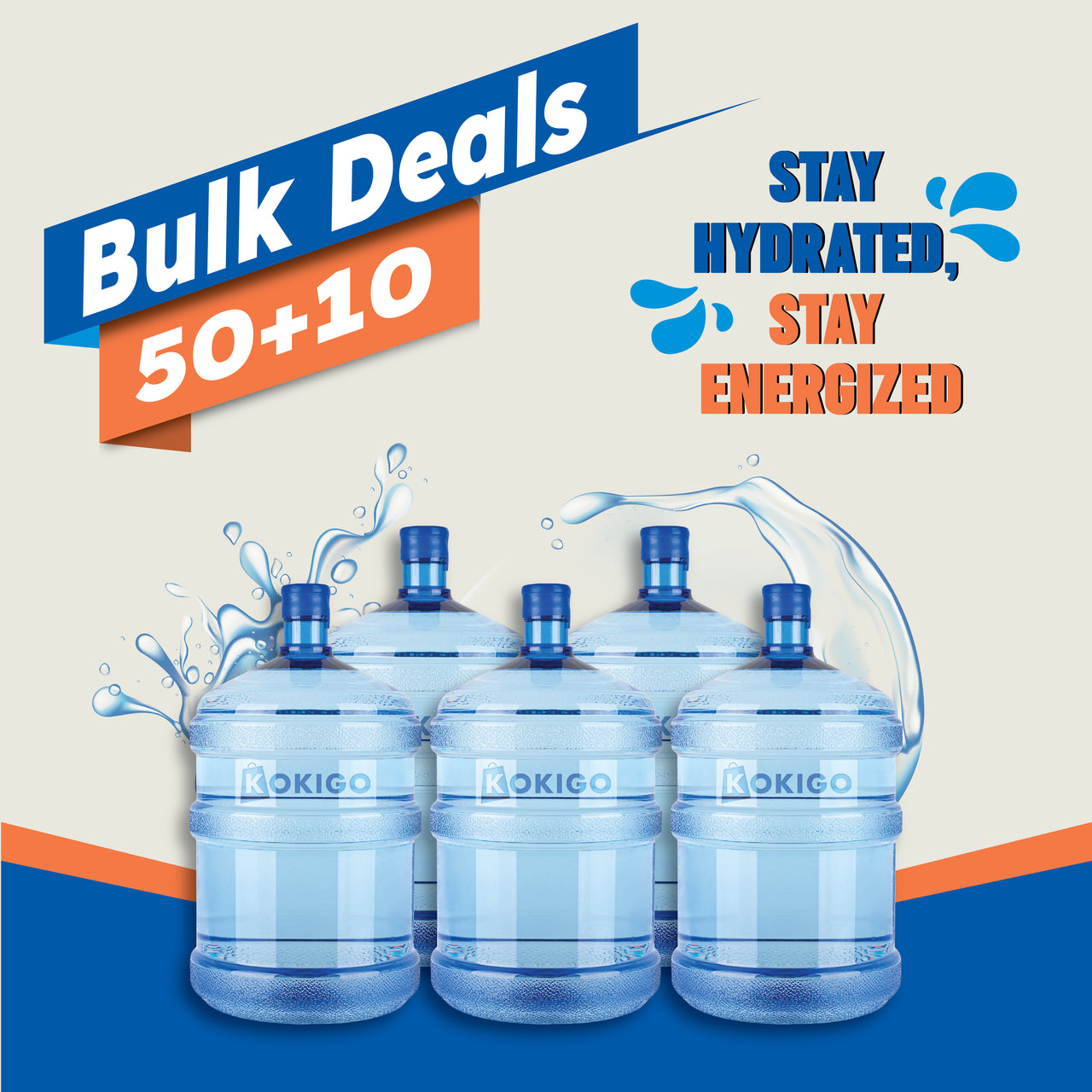 SkyBlue Dews 5 Galloon Bottle Subscription (50 + 10 FREE)