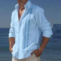 Thumbnail for Men Casual Loose Button Lapel Shirt