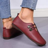 Thumbnail for Women Slip-on Button Loafers