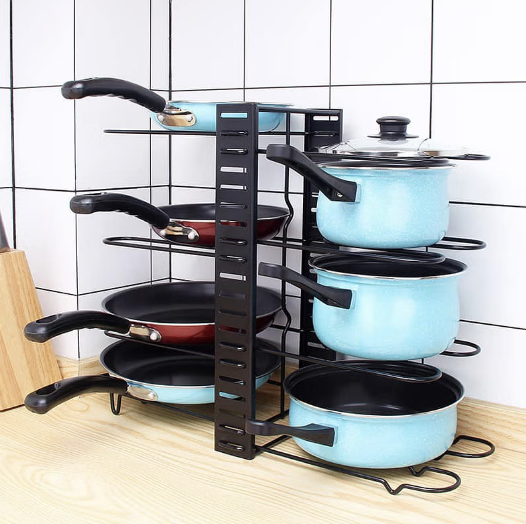 8 Pots Rack Organizer